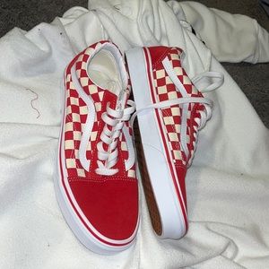 Red Checkered Old Skool Vans